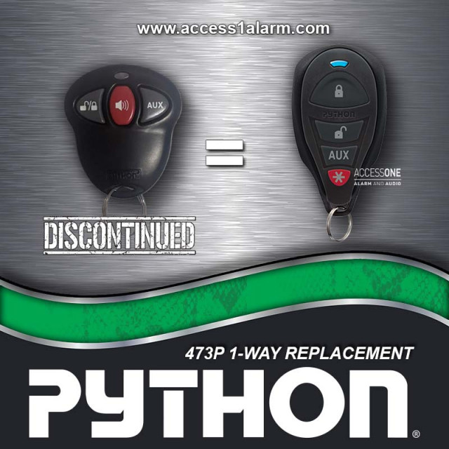 Python 473P 3-Button 1-Way Remote Control 7145P